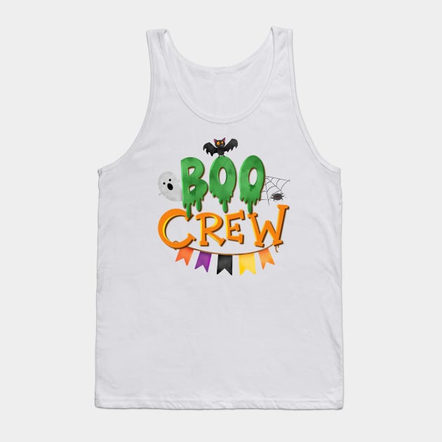 Boo crew cute Halloween Tank Top by PrintAmor